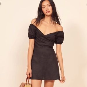 COPY - Reformation Bowie Linen Mini Dress
